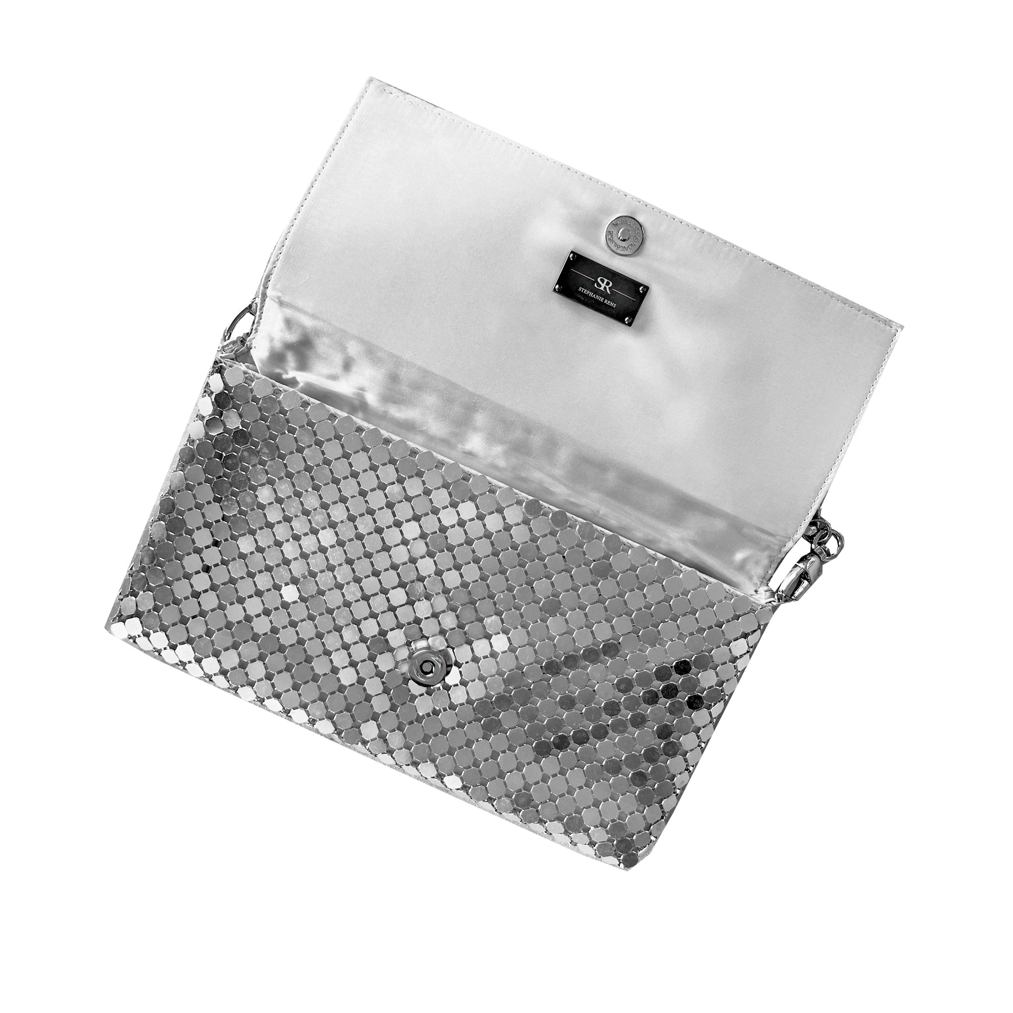 Silver Mesh envellope bag