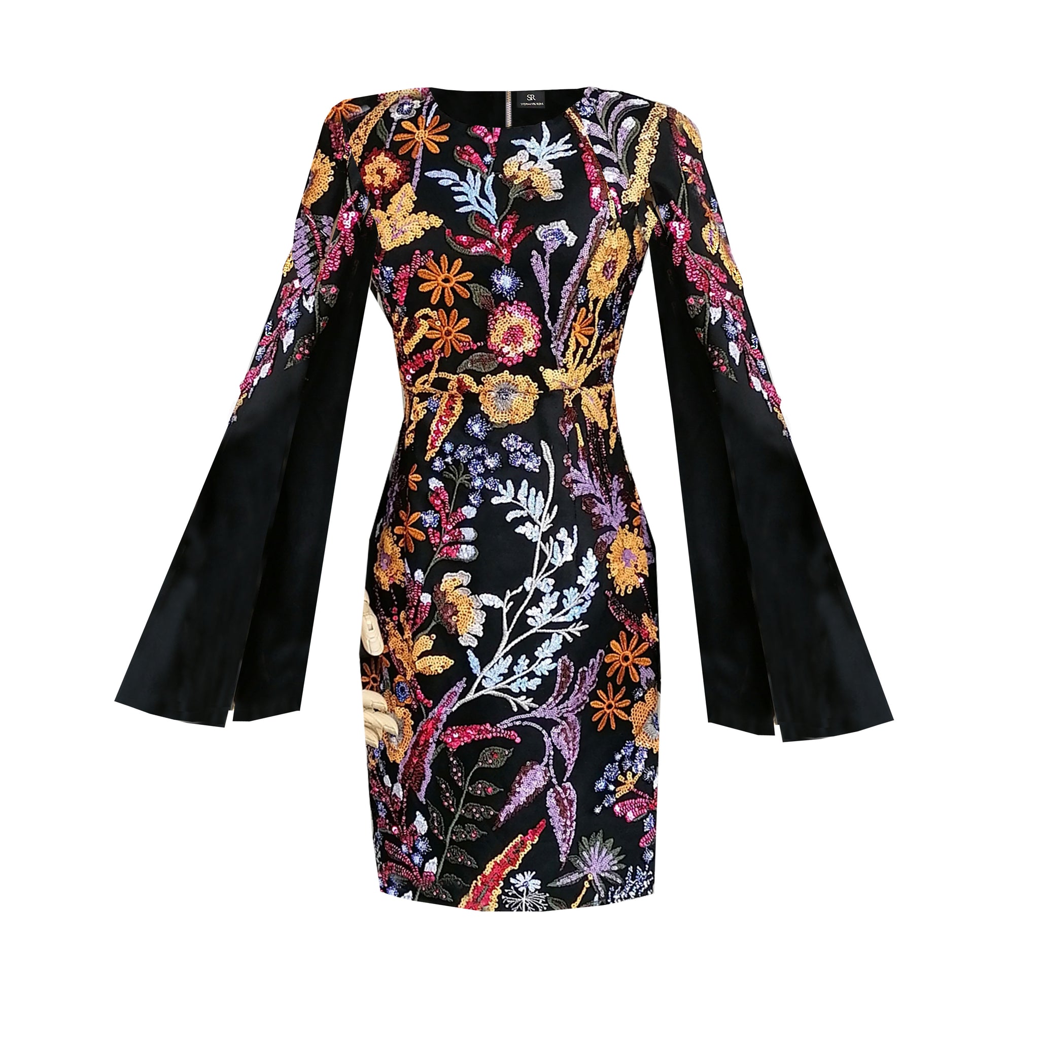 Christine floral embroidery dress