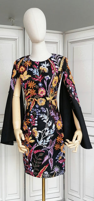 Christine floral embroidery dress