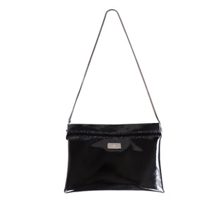 Black glossy purse