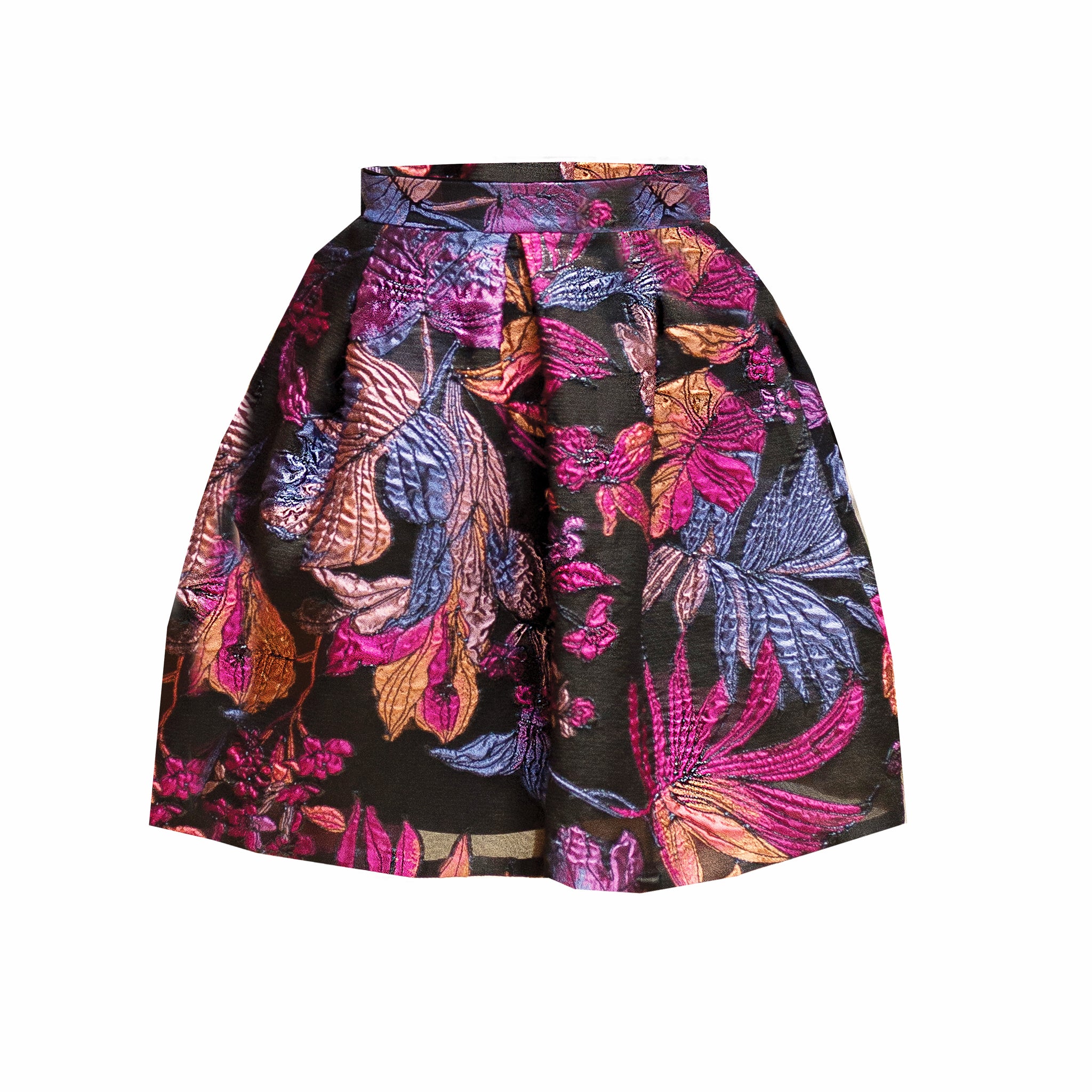 Lana exotic silk organza pleated skirt