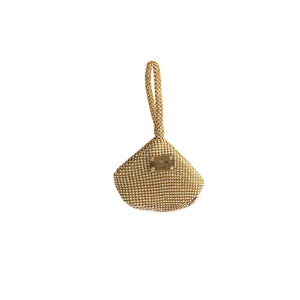 Mini Gold strass mesh bag